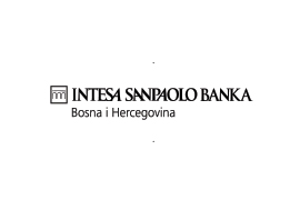 Saradnja sa Intesa sanpaolo banka - BTim Marketing agencija Sarajervo - Grupacija Tibra pacific - Usluge : Digitalni marketing - Graficki dizajn - Web Dizajn Agencija Sarajevo - Reklame i vanjsko oglašavanje u Sarajevu